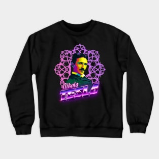 Nikola Tesla - 80s style Crewneck Sweatshirt